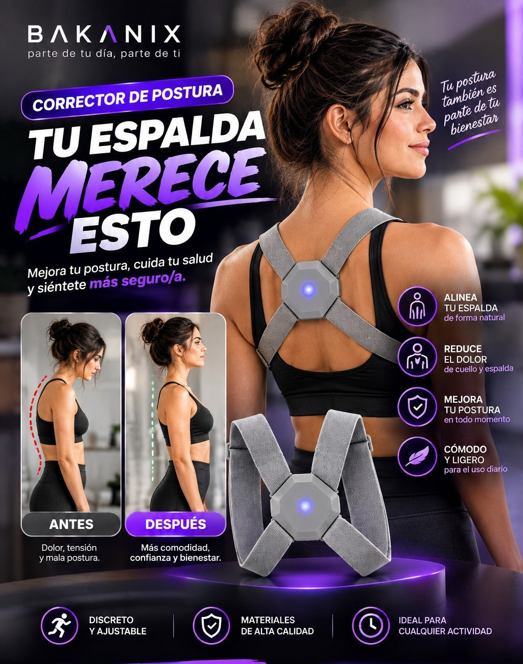Corrector De Postura Inteligente en X